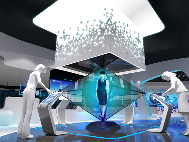 科技金融展馆室内空间展示效果-第1428期