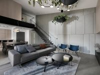 现代风格别墅室内装修装饰效果展示-1073-02