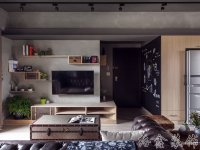 工业风格家居装修装饰室内设计效果-A503-4-4