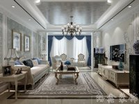 欧式风格家居装修装饰室内设计效果-A703